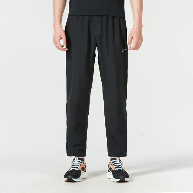 Nike Pantalon de sport pour homme, coupe droite, tissé, séchage rapide, respirant, en soie glacée, décontracté, Fb7491-010 1