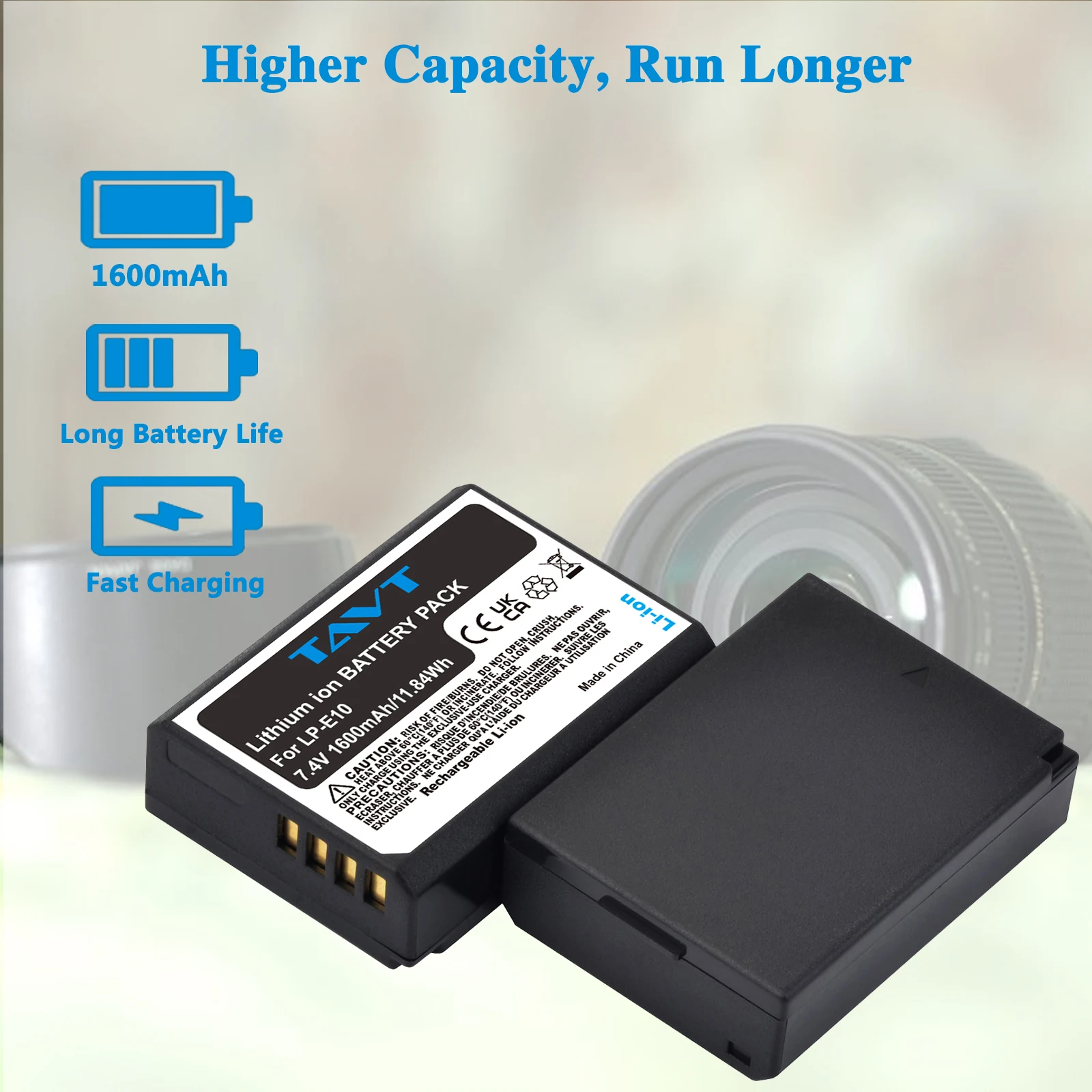 LP-E10 LC-E10 LC-E10C Cargador De Batería Para Canon, Compatible 5108b002 Batería
