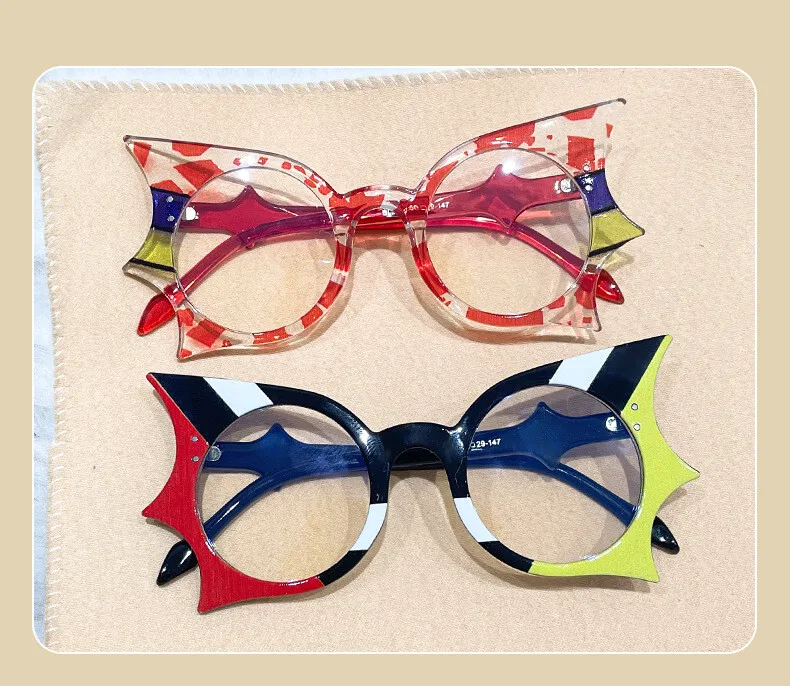 Schmetterling Optische Transparente Klare Gläser Rahmen Cat Eye Brillen Rahmen Für Frauen Mode Rezept Brillen – Detail 4