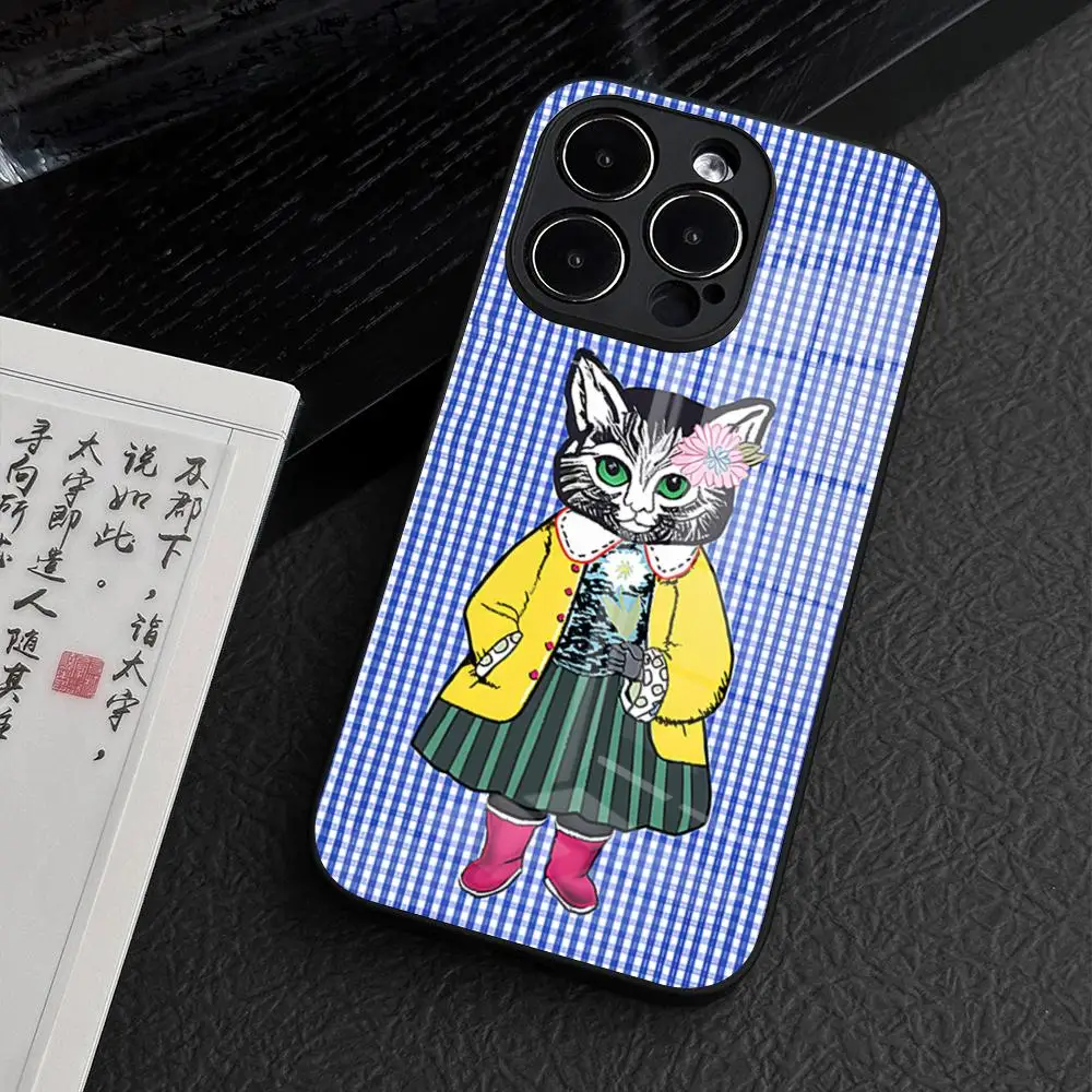 IPhone 11 Schutzhülle Mit Magnetischem Ringhalter – Niedliches Katzendesign, TPU, MagSafe-kompatibel