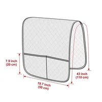 1PC Sofa Armrest Covers with Storage Bag Removable Couch Chair Arm Slipcover Anti-dirty Armchair Protector for Living Room Home 2