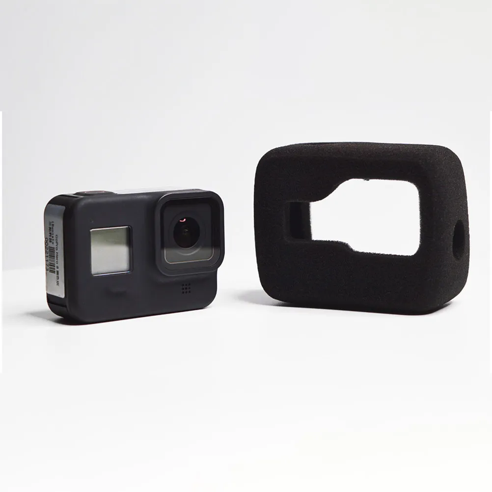 카메라 방풍 스폰지 커버 하우징 소음 감소 블랙 Gopro Hero8 액션 카메라 액세서리와 호환 가능