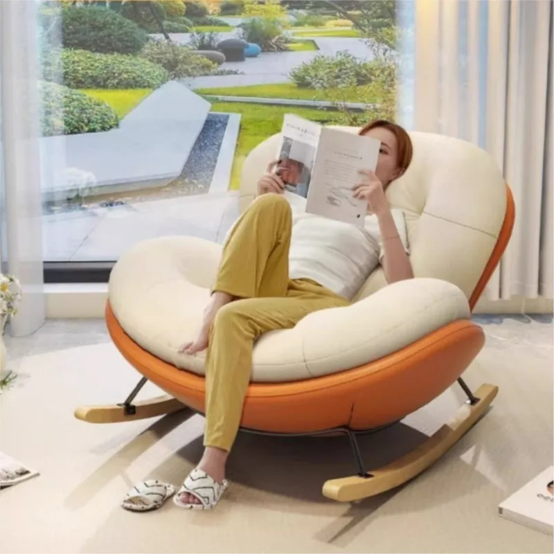 リクライニングチェア ロッキングチェア 北欧 ロッキング リクライニングチェア パーソナル イージーチェア バルコニーリラックスチェ 簡単に組立 柔らかく 座り ロッキングチェア リクライニングチェア 北欧 ロッキング
