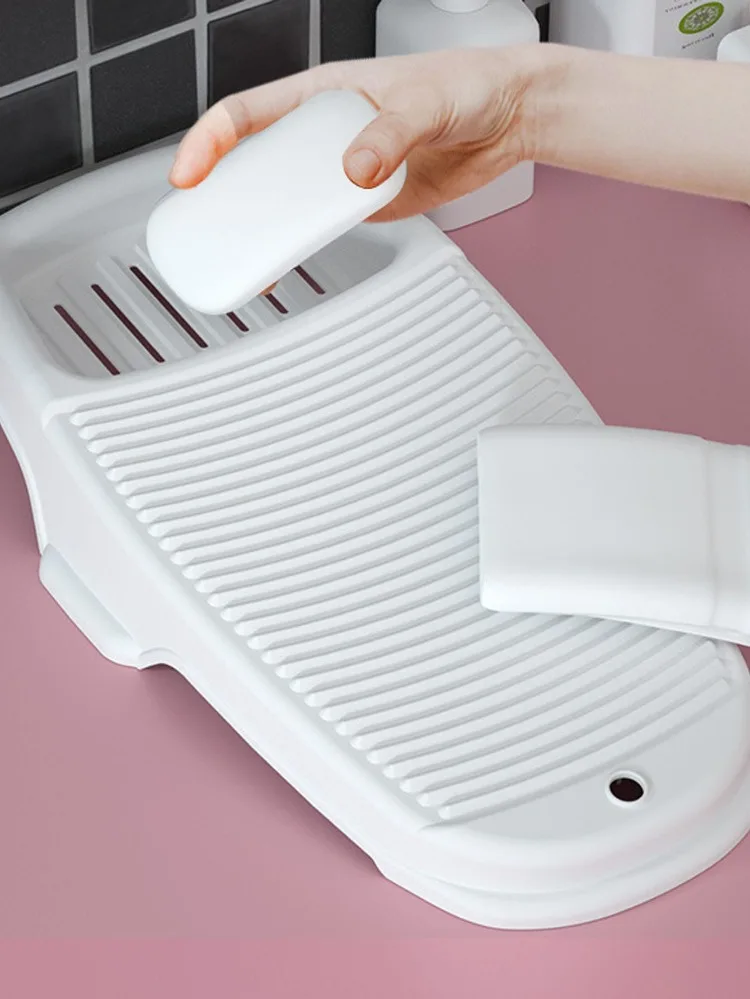 Thickened Ribbed Washboard with Antislip Design Clothes Basin Washboard Thicken Washing Board Cleaning Tool Bathroom Accessories laundry board