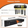 Screwdriver Organizer,Pliers Holder,Hammer Rack,Wrench Holder,Wall Mount Hand Tool Storage Organizer for Workshop,Shed,Garage 4