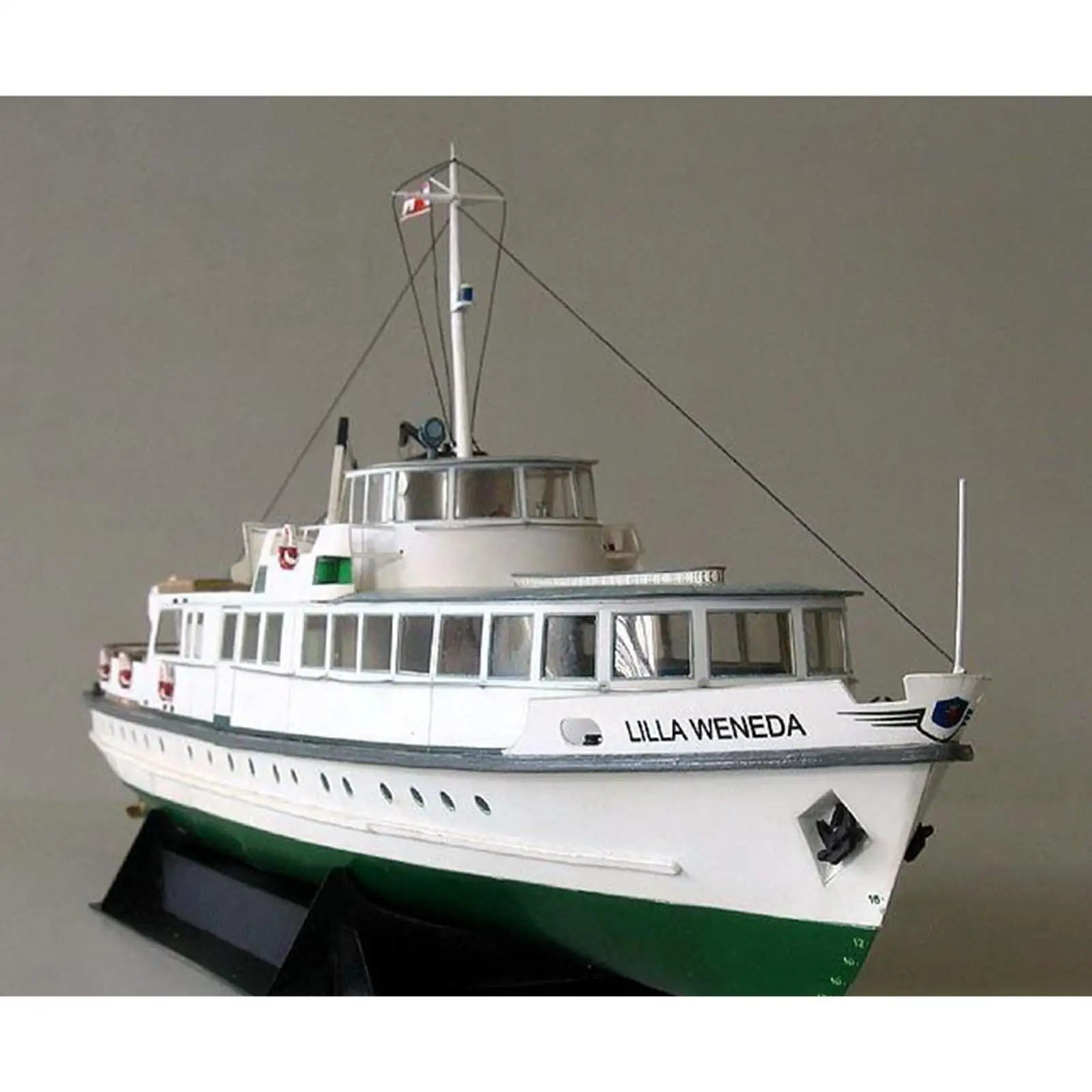 3D 1/100 리라 웨네다 발트 해군 해안 페리 보트 모델 퍼즐 조립 게임 종이 공예 장난감 수집품 사무실 장식