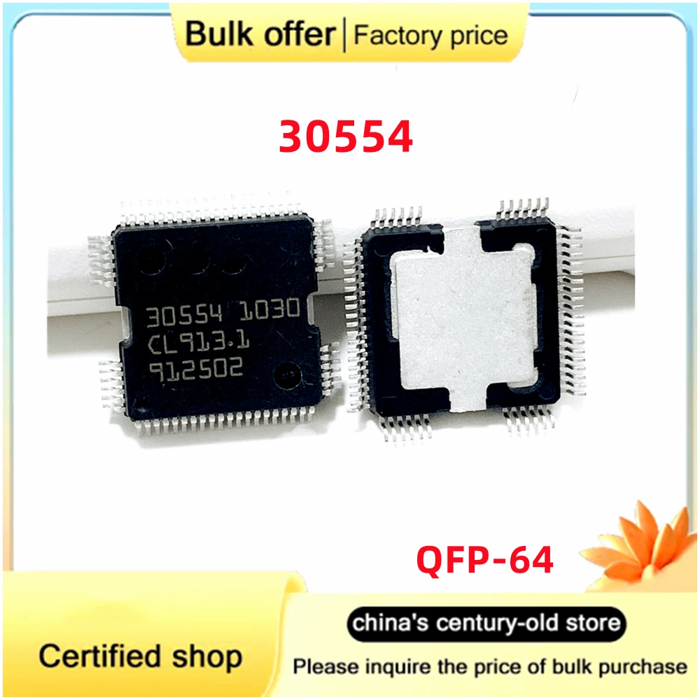 아우디 벤츠 컴퓨터 보드용 파워 드라이버 칩, ME9.7 ECU 드라이버 IC 칩,  30554 QFP-64, 무료 배송