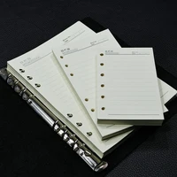 1 Pack A5/A6/A7 Refill Paper, 6 Holes Loose Leaf Paper, 6 Ring Refillable Binder Notebook Planner Diary 1