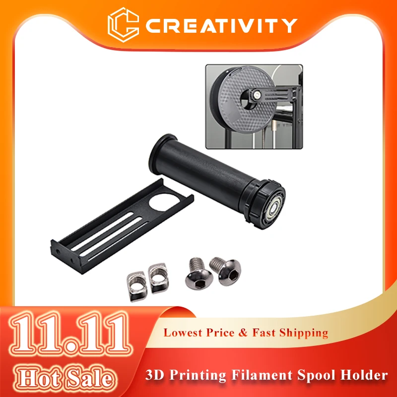 3D印刷スプールホルダー,608zz,ベアリング材料,Ender-3, CR-10, 6,v3