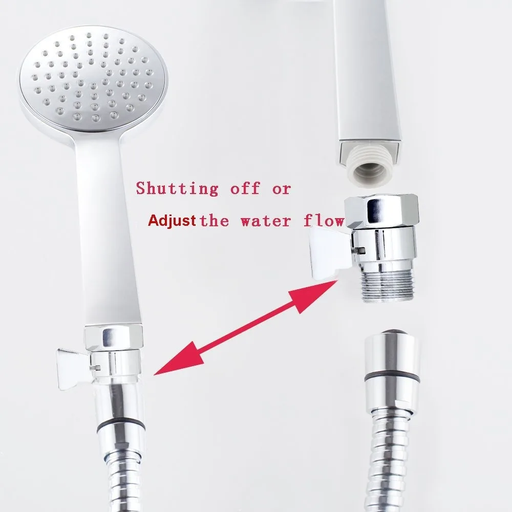 Shower stop valve Switch connector Spray gun pause water connector Quick-open adapter valve Flow regulator Internal and external