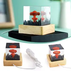 Nuclear Explosion Mushroom Cloud Night Light USB Mushroom Molding Lamp Household Decoration Supplies Accessories