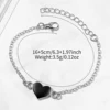 4PCS/Set Fashion Square Women's Quartz Watch Steel Band Watches Heart Bracelets Set（Without Box） 6