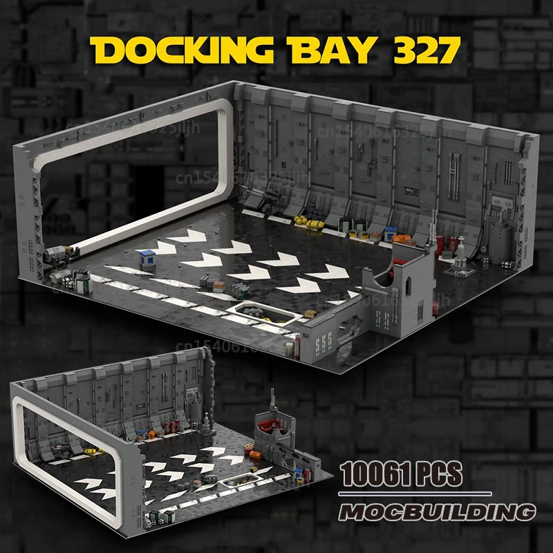 UCS 도킹 베이 327 모델 MOC 빌딩 블록, DIY 조립 기술 벽돌 디스플레이, 건축 컬렉션, 어린이 장난감 선물