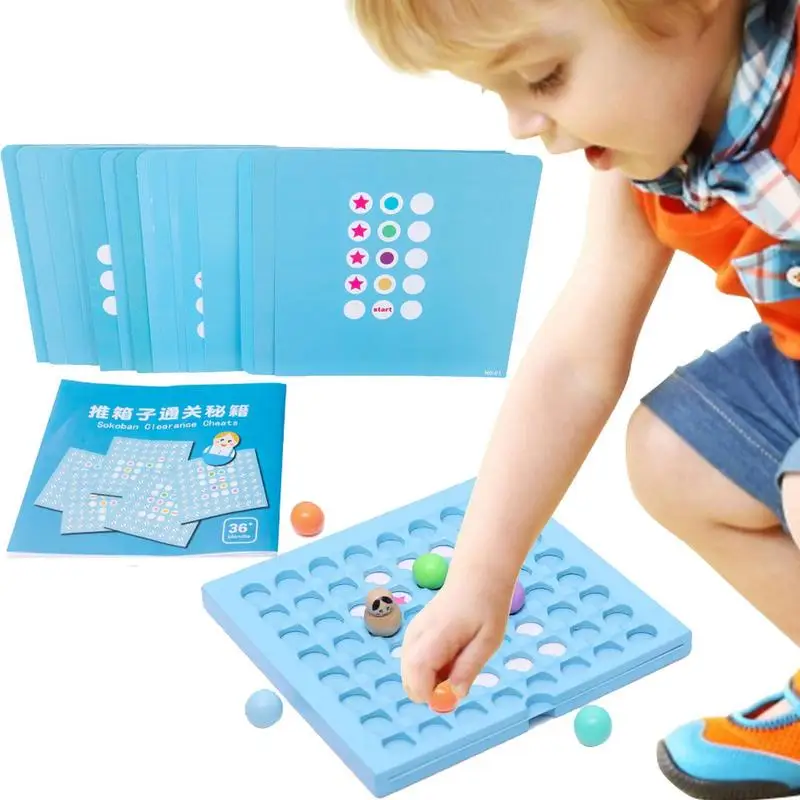 

Memory Educational Toy Child-Friendly Box Pushing Game For Early Education Burr-free STEM Educational Montessori Toy Logical