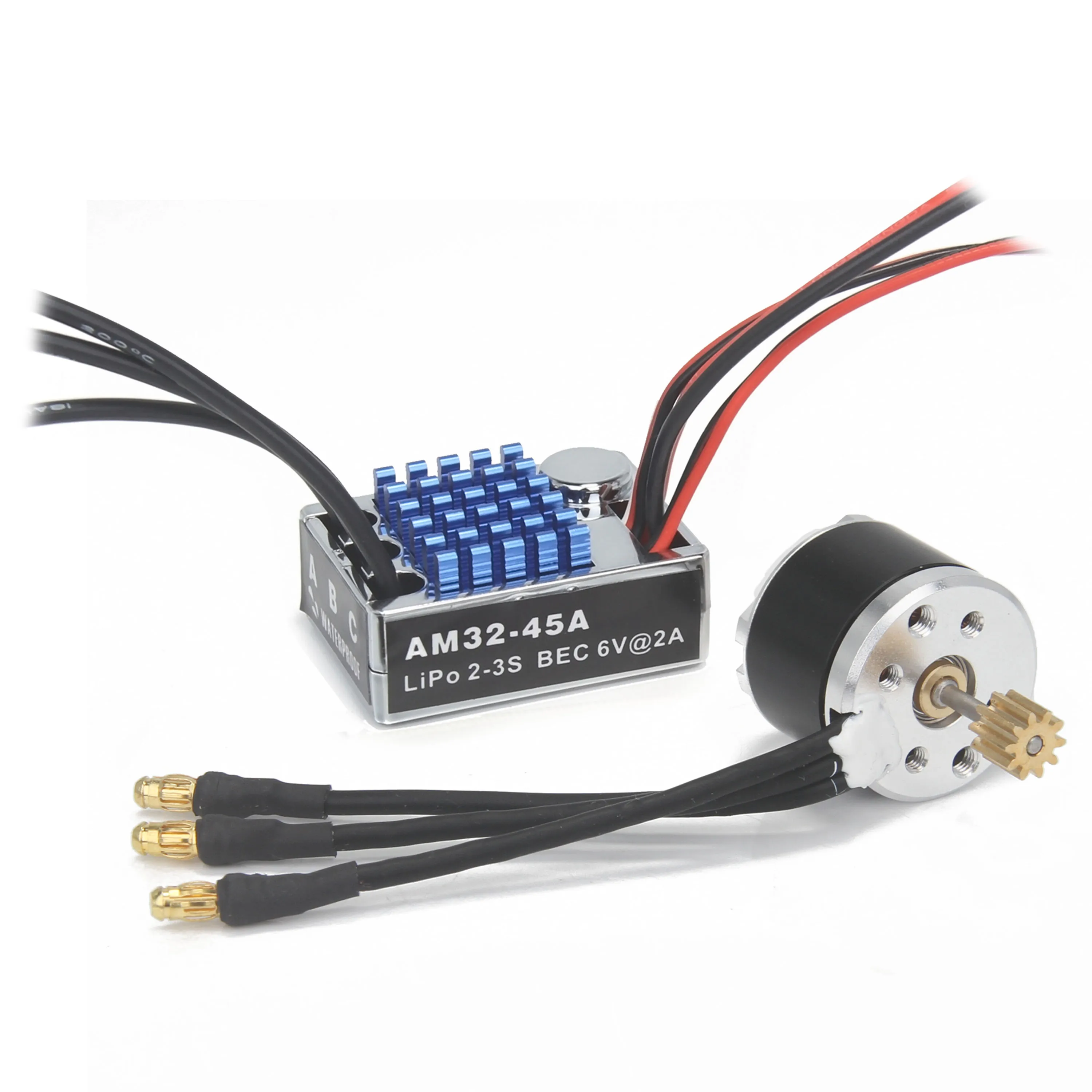 Power Combo 2322 2600KV Bürstenlosen Motor Metall Getriebe AM32 45A ESC 7CH Sender 21G Servo für RC Auto MN82 MN78 MN168 MN99 – Detail 8