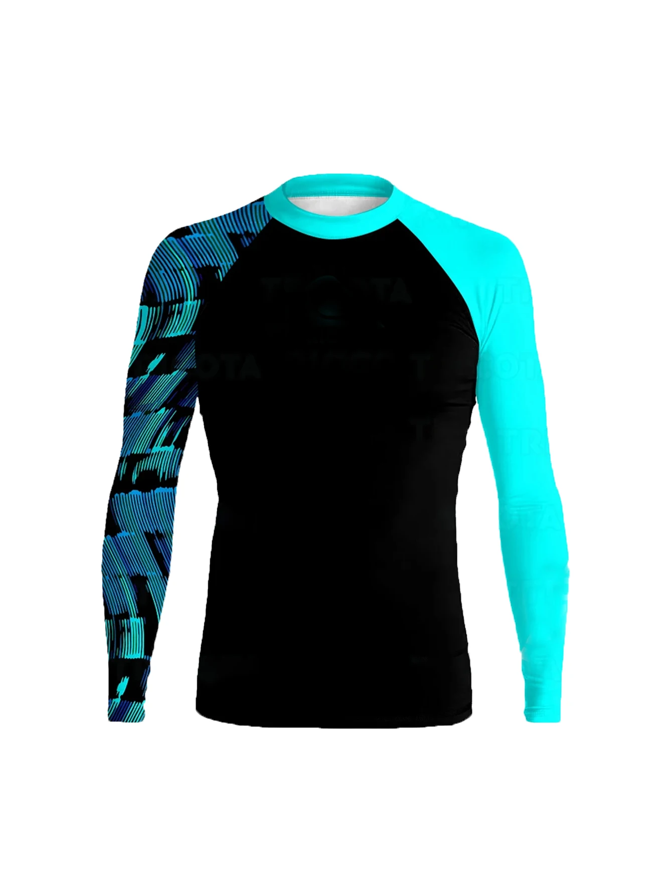 Men Surf Sunscreen Diving Suit Rash Protection t-Shirt Swimsuit Tight Long-Sleeved Swimming Floating UV Protection Diving Suit