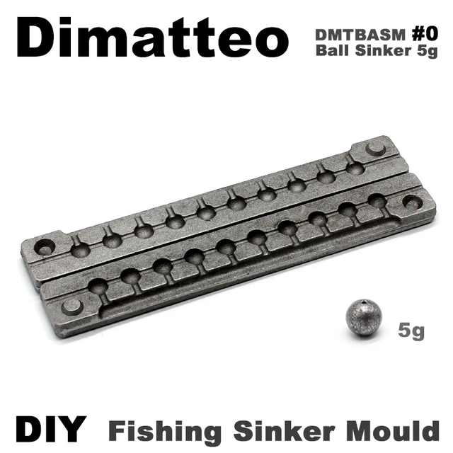 Dimatteo DIY Fishing Bean Sinker Mould DMTBESM/#2 Bean Sinker 14g