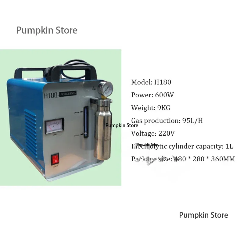 H260 150L/H Oxygen Hydrogen HHO Gas Flame Generator Acryl Polishing Machin Polisher Water Welding Machine