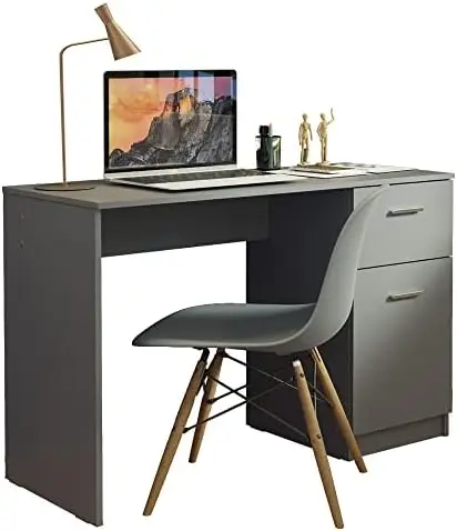 

Компьютерный стол, учебный стол для небольших помещений, для дома и офиса, 43 дюйма, для студентов, для ноутбука, для ПК, письменный стол с ящиком, Белый L