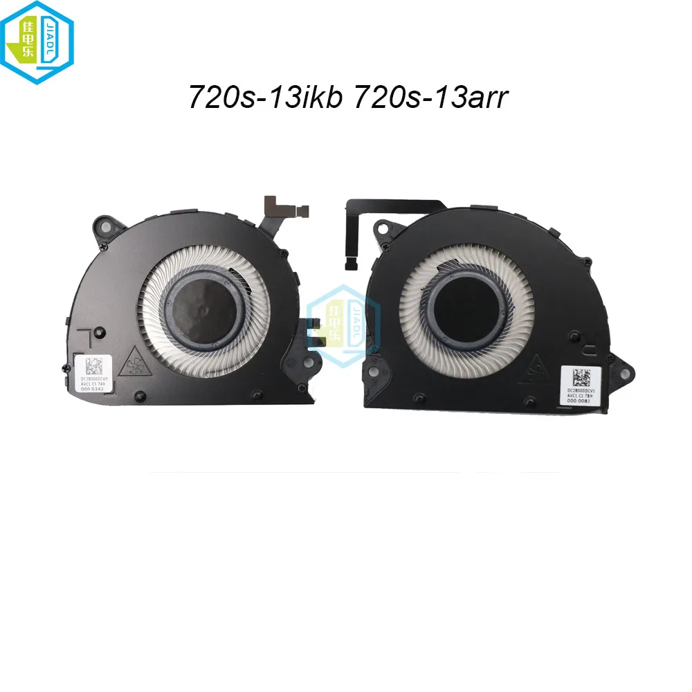Portátil Cpu Gpu Ventilador de Refrigeração para Lenovo Ideapad 720s13 720s-13arr 720s-13ikb 5f10p19085 Baza0604r5h Y002 Y003 Computador Portátil Refrigerador