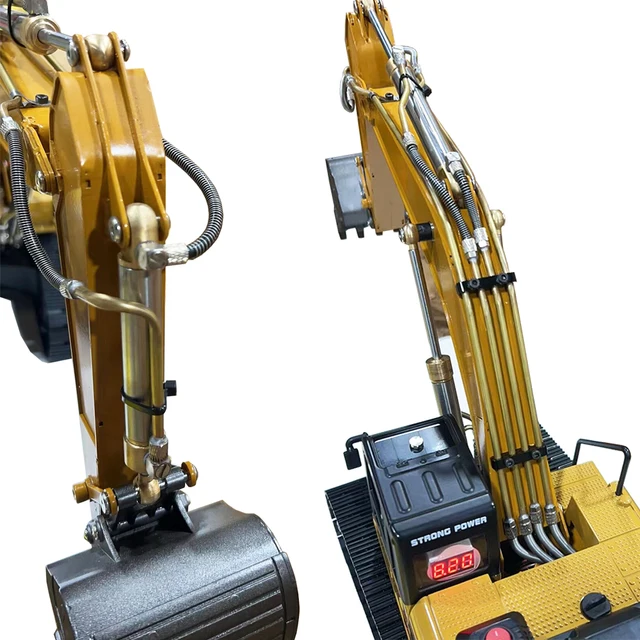 Excavator Rc Huina 580 RC Excavator Hydraulic Upgrade Kit Metal
