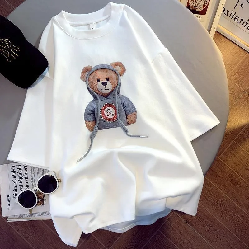 casual maternity clothes Oversized T-Shirts Women Tee Shirt Summer Female Korean Style Casual Loose Kawaii Tshirts Tops 2021 Women Clothing comfy maternity clothes