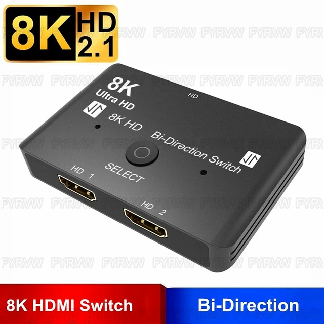 SOOMFON 2/3M Hdmi 2.1 Cable 8K 60Hz 4K 120Hz 48Gbps High Speed Hdmi Lead  for TV Xbox PS4/5 Switch Monitor Blu-ray DVD Laptop