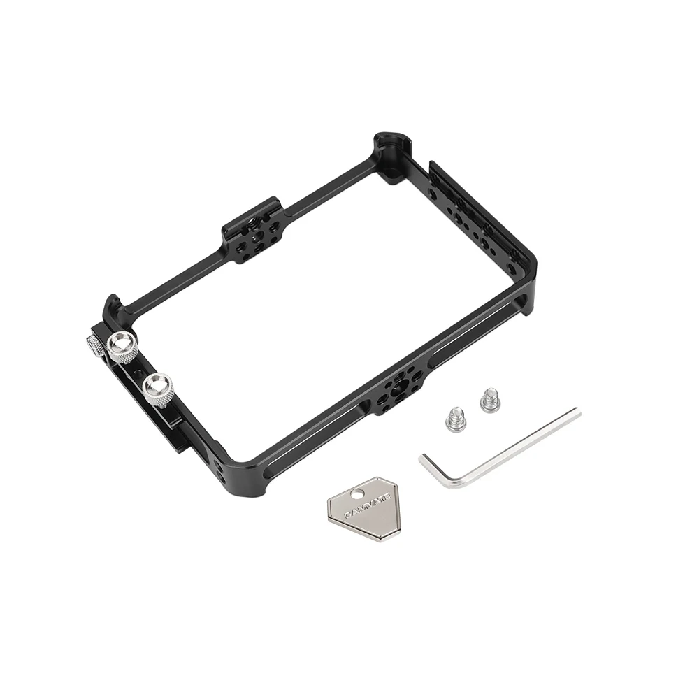 CAMVATE F5 Pro/F5 Pro V2 모니터 케이지 브래킷, FeelWorld 사진 비디오 액세서리용 HDTV 호환 케이블 클램프 포함, 5.5 인치