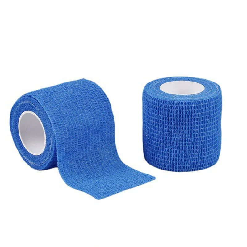 Outdoor sports self-adhesive bandage boxing bandage blue fighting hand band Muay Thai Sanda non-woven elastic