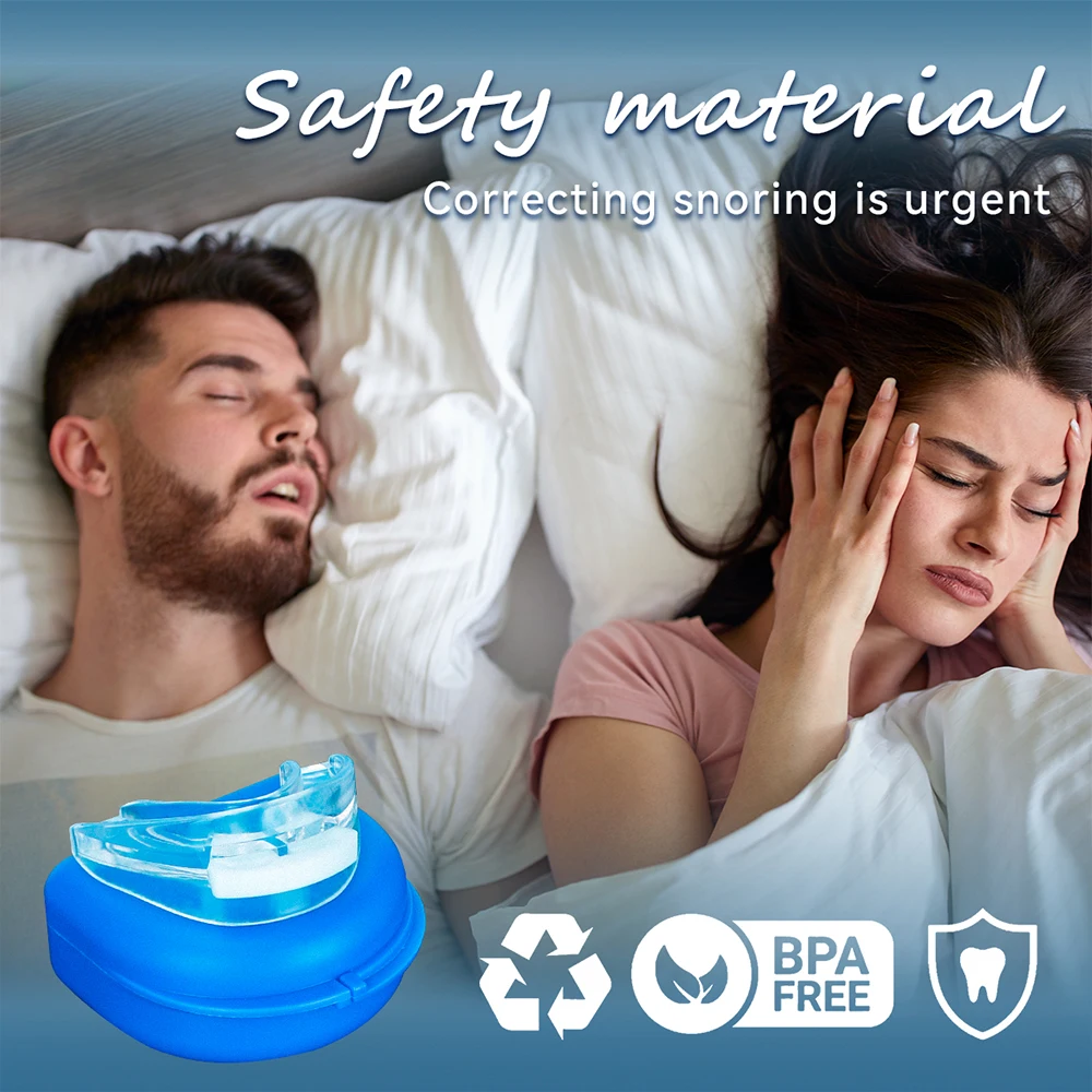 Anti Snoring Tooth Brace Adjustable Anti Snoring Mouth Guard Easy Breathe Improve Sleeping Aid Apnea Mouthpiece To Stop Snoring 6