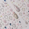 1 Sheet Nail Stickers High Quality Cute Flower Rabbit Cat Bowknot Design Adhesive Stickers wedding Nail Art Decoration T-4345 1