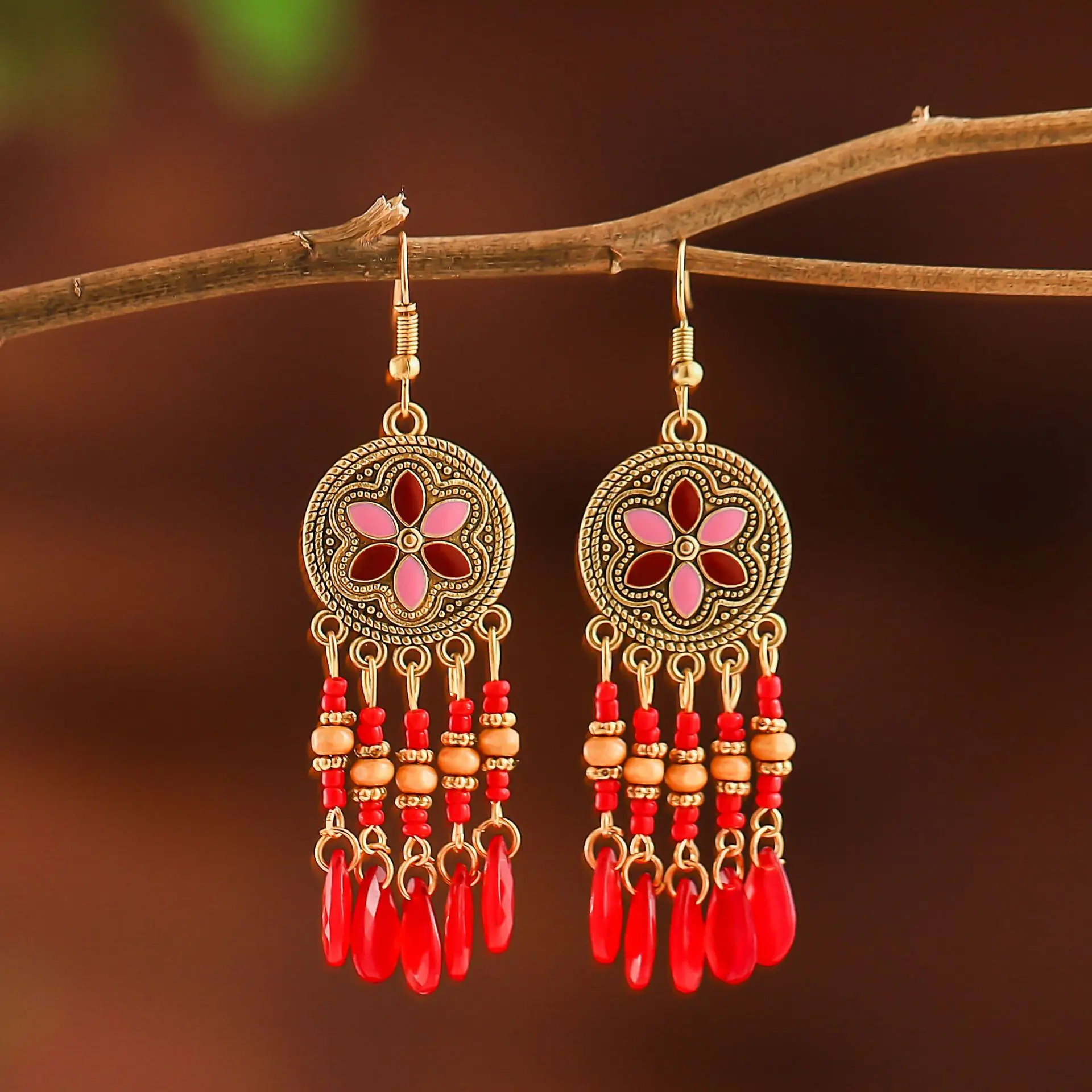 Transparent Red Colour Fashion Jhumka Earrings in Mumbai at best price by  Fashion Naka - Justdial