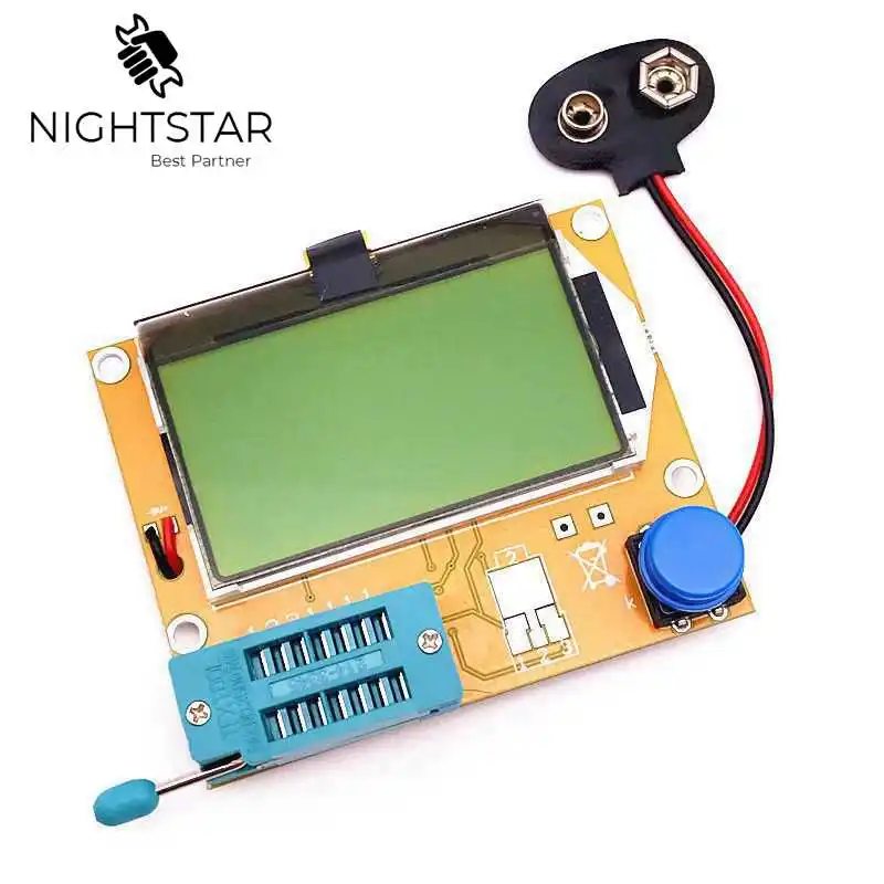 LCR-T4 ESR Meter Transistor Tester Diode Triode Capacitance SCR Inductance Mega328 Diode Triode Capacitance 128x64 LCD transistor tester