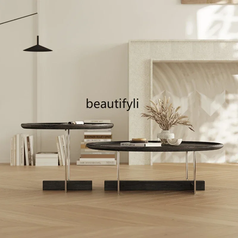 

Итальянский журнальный столик круглая комбинация высокого качества для гостиной в маленькой квартире