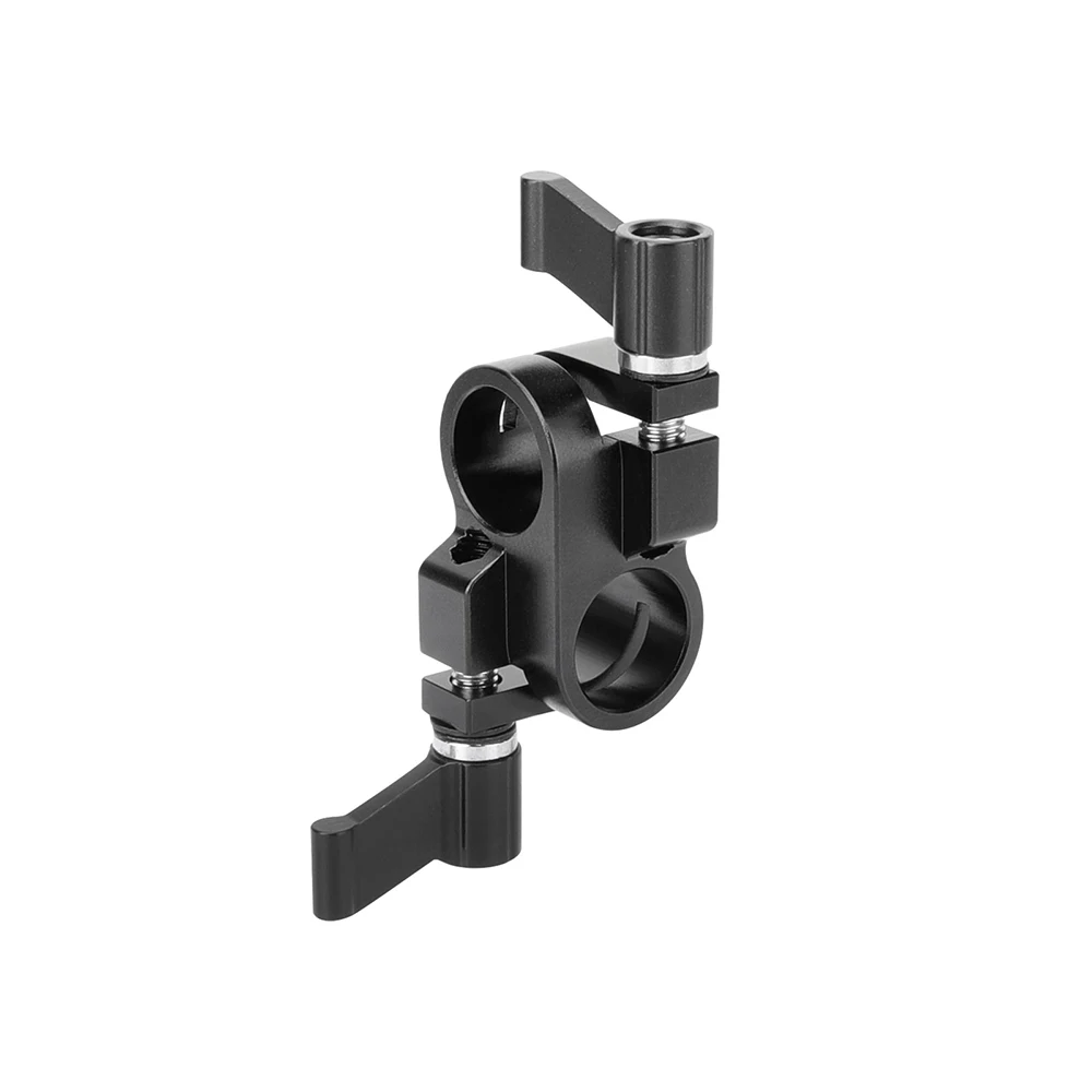 SZRIG 15mm Rod Clamp 90 Degree Rod Drill Adapter for DSLR Rig System Shoulder-Mounted Studio Camera