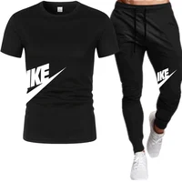 Summer Men S Sets Fashion Korean Tracksuit Men Short Sleeve T Shirts Sport Shorts Suit Men.png