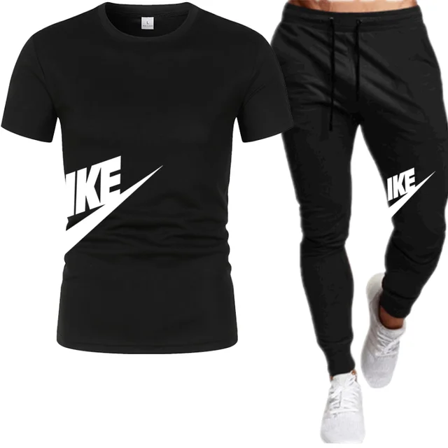 Summer Men S Sets Fashion Korean Tracksuit Men Short Sleeve T Shirts Sport Shorts Suit Men.png
