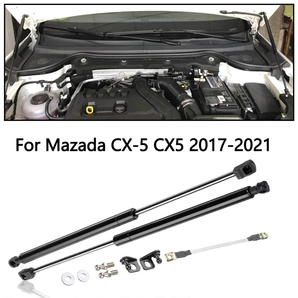 

Car Engine Cover Supports Struts Rod Front Bonnet Hood Lift Hydraulic Rod Strut Spring Shock Bar for Mazda CX5 CX-5 2017-2021