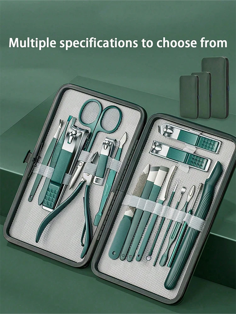 Manicure Set Professional Nail Clippers Kit Pedicure Care Tools-Stainless Steel Women Grooming Kit for Travel or Home nail clipper set nail clipper nail care kit nail scissors set nail clippers manicure pedicure kit manicure set manicure sets manicure nail clipper set nail clippers kit