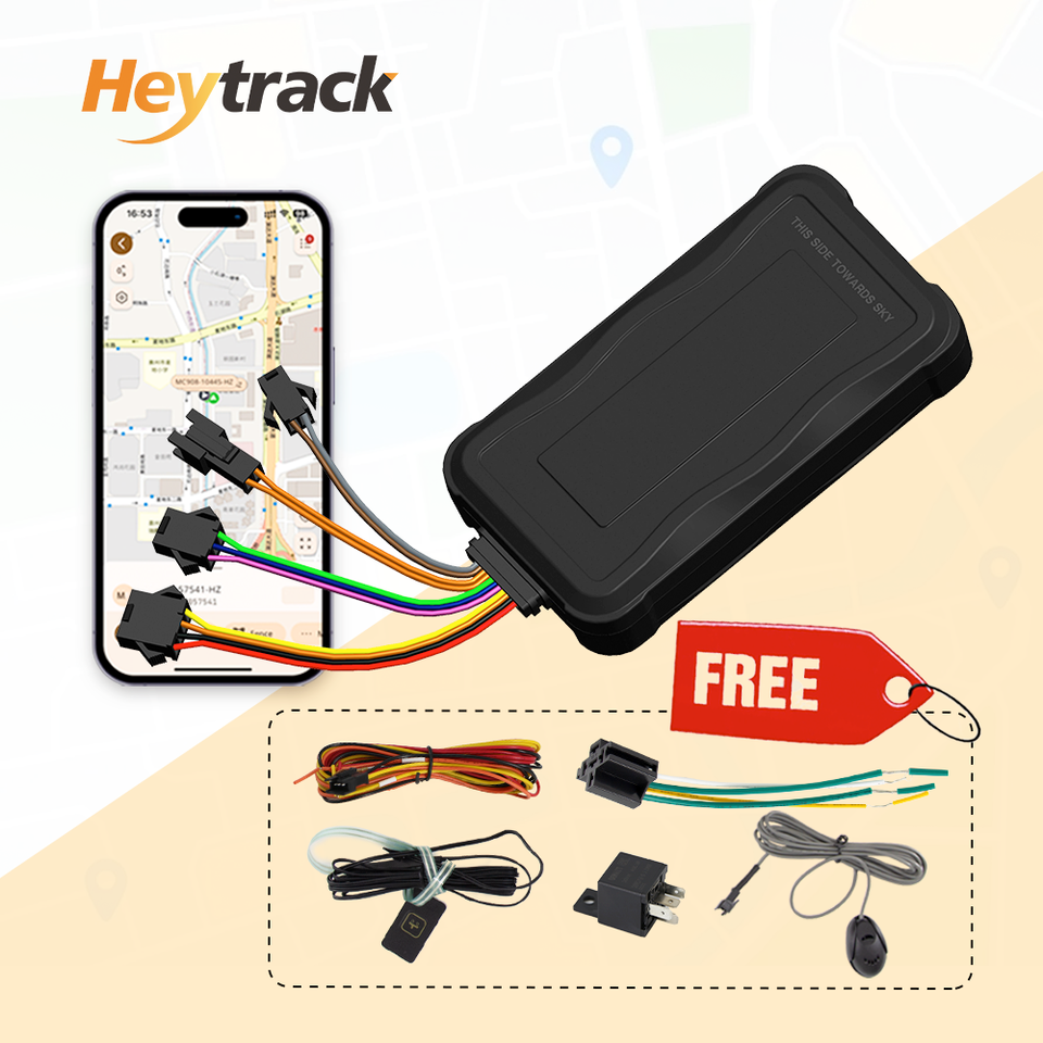 GPS Tracker Vehicle GPS Tracking Device for Car Motorcycle Mini GPS GSM ACC Alerts with Free Tracking APP Web with Relay SOS Mic