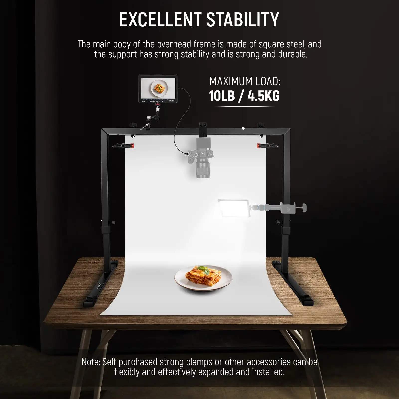 NEEWER ST100 Desktop Photography StandSupport DSLR Camera Laptop Video Light For Photo Video for Youtube Ins Live Streaming