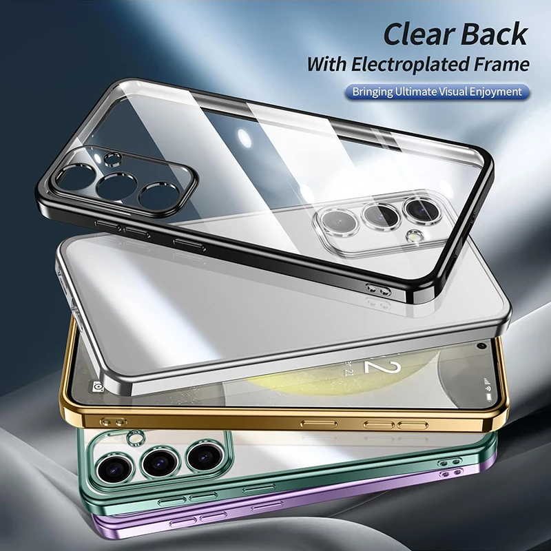Phone Case Plating Silicone Soft TPU Case For Samsung Galaxy A05 A15 A25 A35 A55 A04S A14 A24 A34 A54 A12 A22 A32 A52 A72 A82 M14 M53 F14
