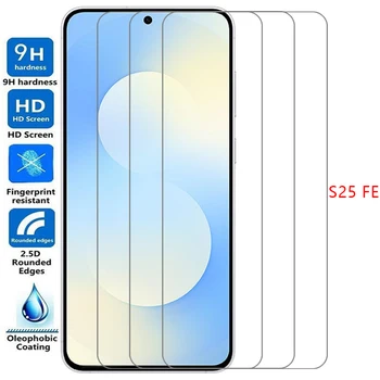 protezione schermo per samsung galaxy s25 fe vetro temperato protettivo su s25fe samsungs25 s 25 25s ef pellicola samsumg samsungs25fe