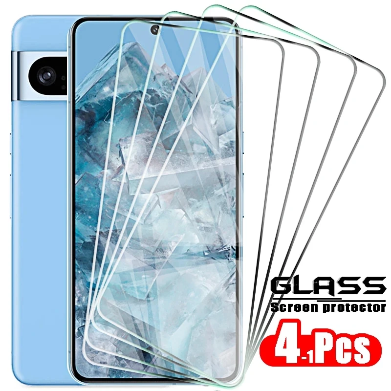 

4pcs Screen Tempered Glass For Google Pixel 8 6a 7a 5a 4a 5g 4g Pixel8 8pro Protective Glas Film Screen Protector for Google 8 P