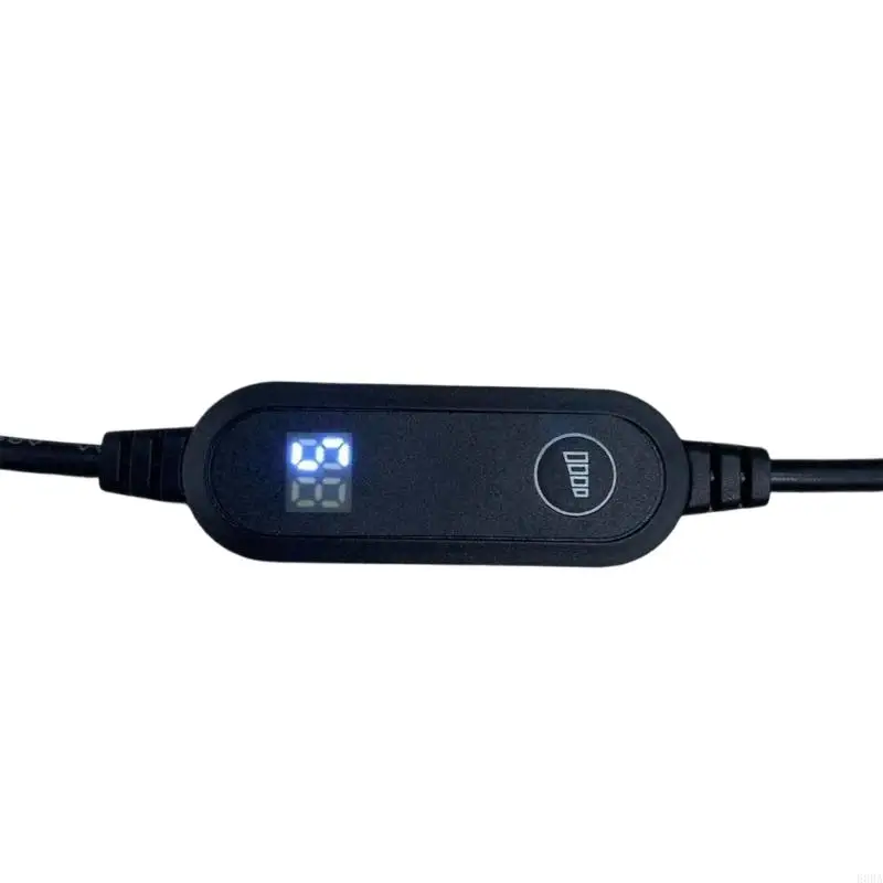 전자 장치 팬을 위한 디지털 스크린으로 출력되는 조정 가능한 전원 USB 5V3A 5.5x2.5mm 케이블 12W