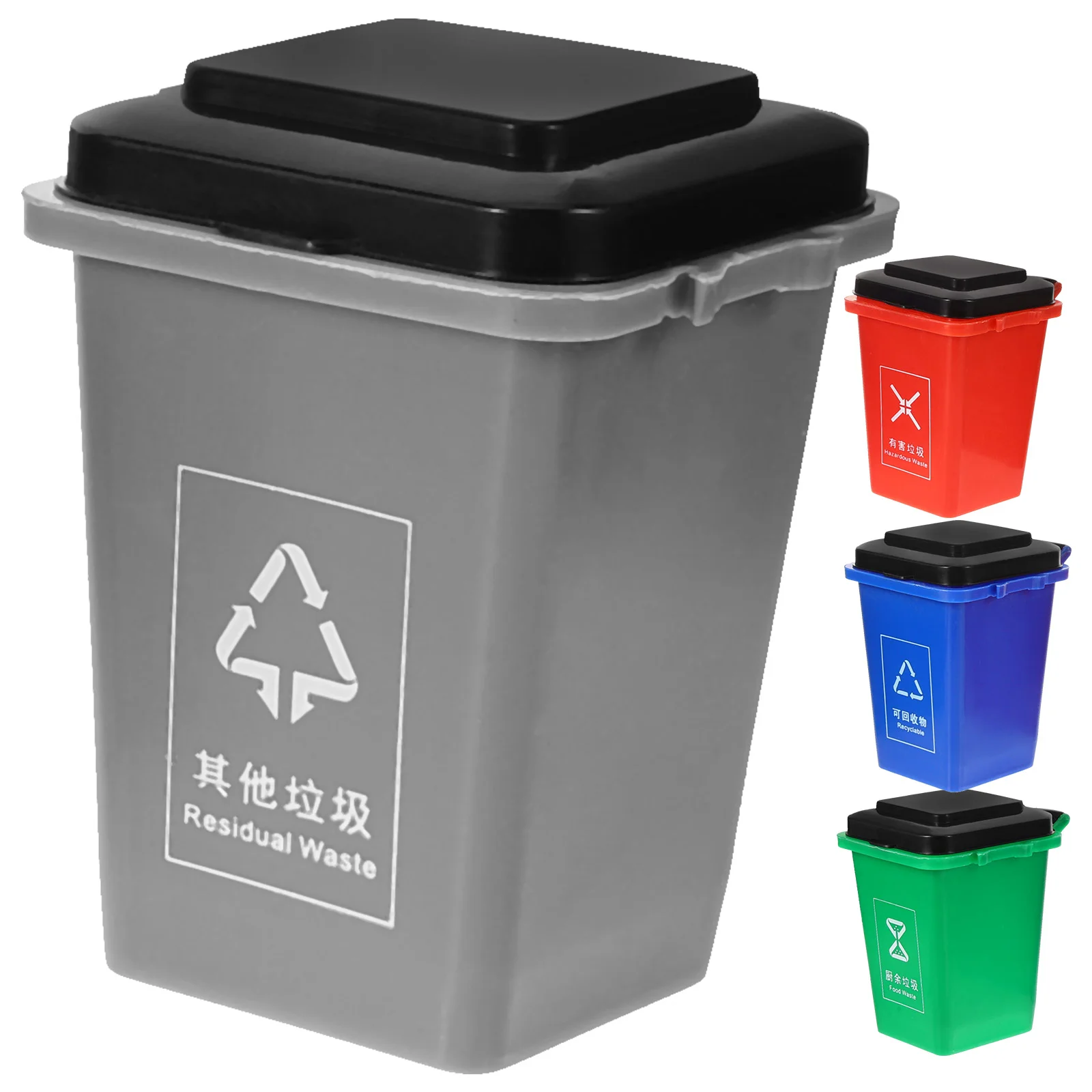 

Mini Garbage Can Sorting Game Toy Trash Cans Pp Educational Plaything Classification Child
