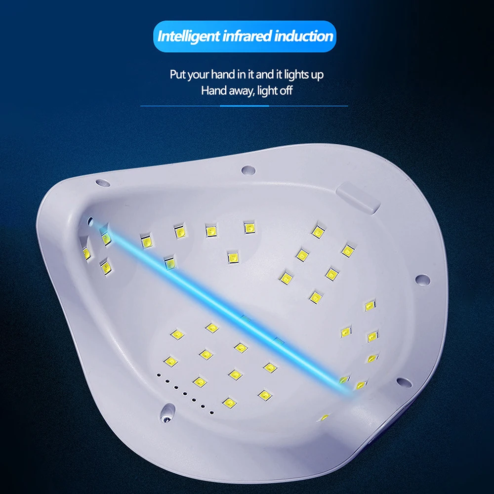 LULAA High-Quality Uv Led Lamp Fast Drying Nail Gel Polish Drying Lamp Professional Cabin Uv Led Nail Gel Nail Dryer Tools 3