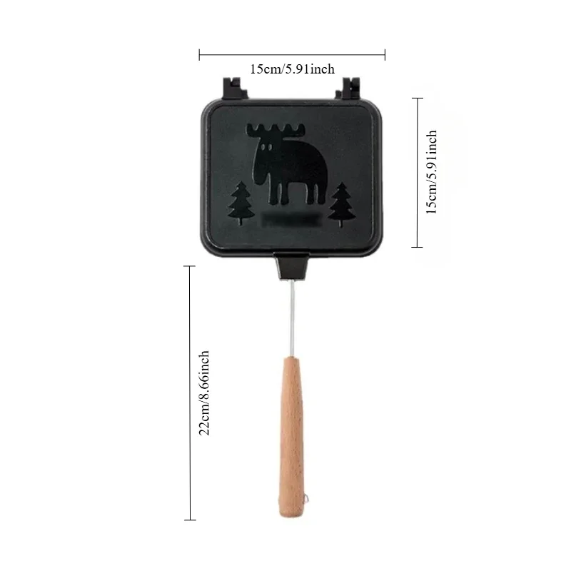 صانع الجبن المشوي مزدوج الجوانب قابل للفصل المحمول...