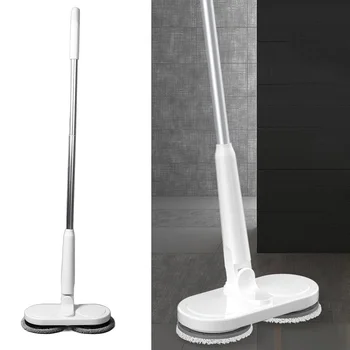 Cordless Electric Mop Professional Handheld Rechargeable Efficient Self Propelled Dual Spin Mops for Floors Cleaning
