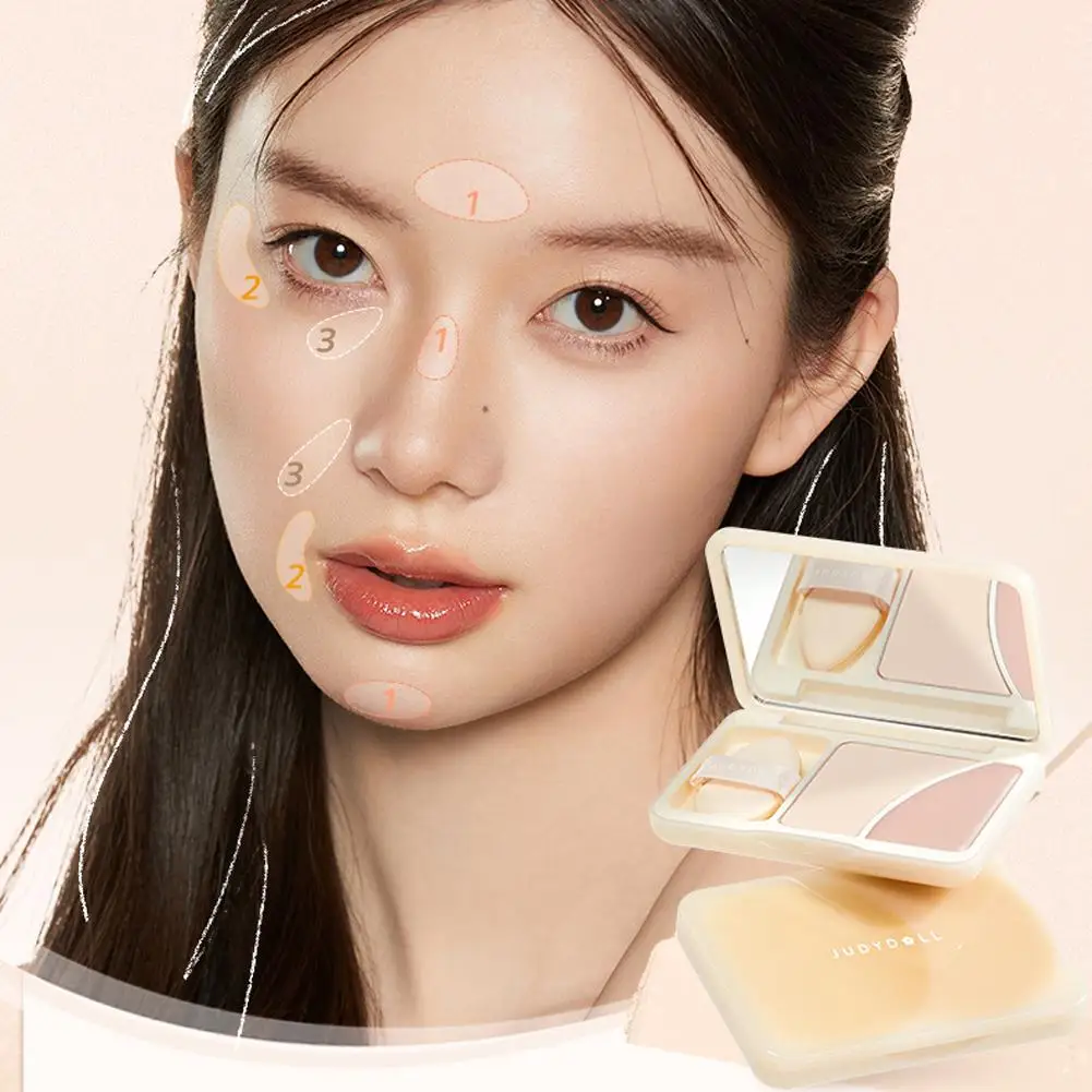 

Хайлайтер Judydoll, пудра для контура, затенение, 3D бронзер, матовая сказочная пудра для макияжа лица, 2 цвета, Профессиональная Косметика F2X7